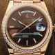 EW Rolex Oyster Perpetual Day Date Brown Grid Dial Diamond Bezel Watch 40MM (3)_th.jpg